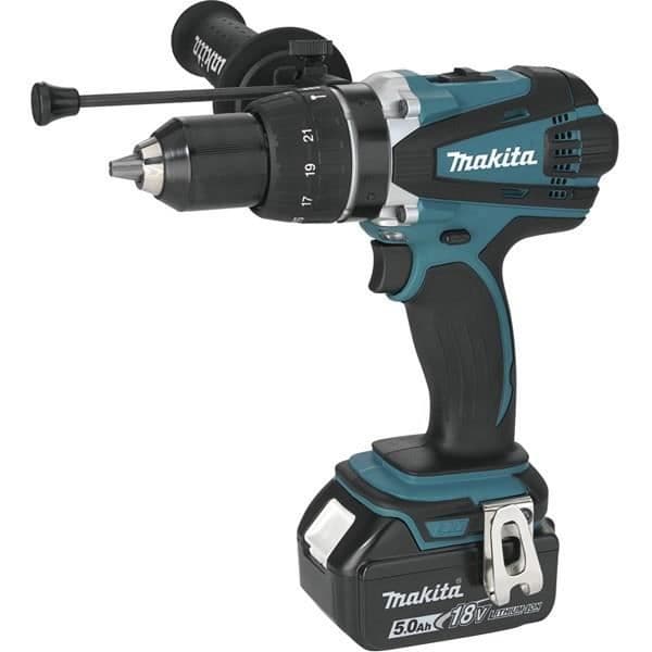 MAKITA Drill Impact Drill - 13 mm 2x5ah 18 V Li-ion (Makpac-kasse) -DHP458RTJ