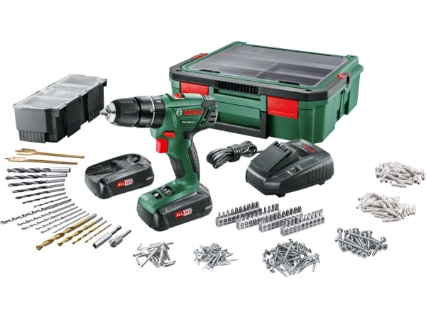 Bosch PSB 1800 + SystemBox, Borr med pistolgrepp, 1350 RPM, 3 cm, 1 cm, 1 cm, 400 RPM