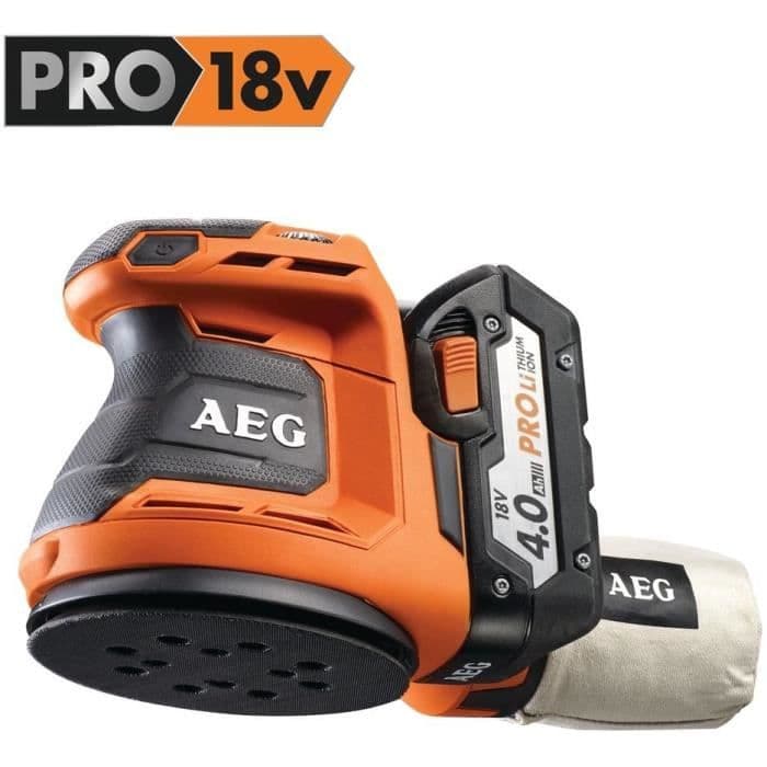 AEG POWERTOOLS Excentratsander 18V Ø125mm 2 x 4,0 Ah Li-ion