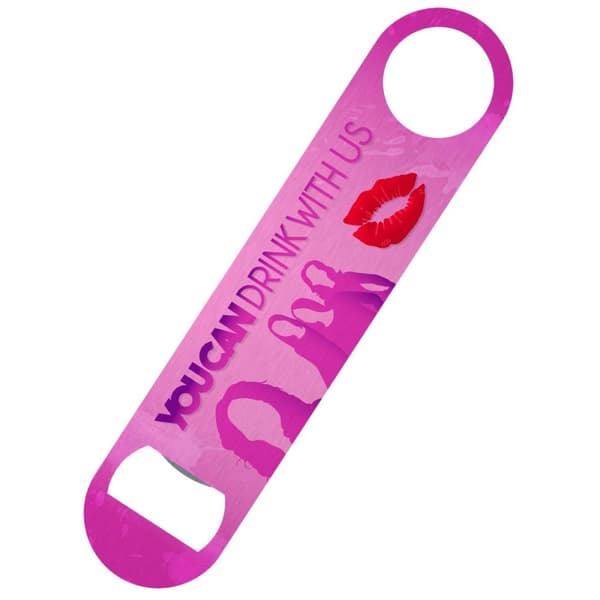 Grindstore You Can Drink With Us Bar Blade Bottle Opener Pink One Size