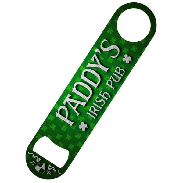 Grindstore Paddys Irish Pub Bar Blade Bottle Opener Green One Size