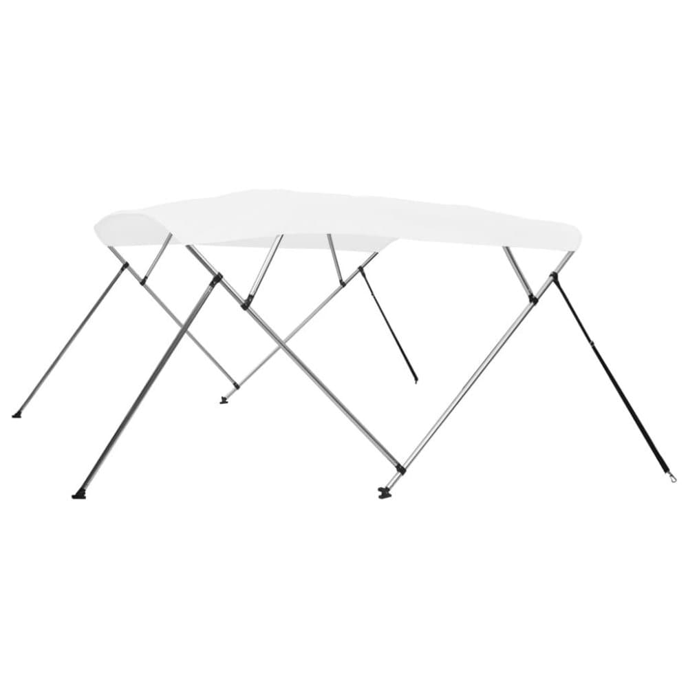 vidaXL Biminitopp 4-buet hvit 243x210x117 cm
