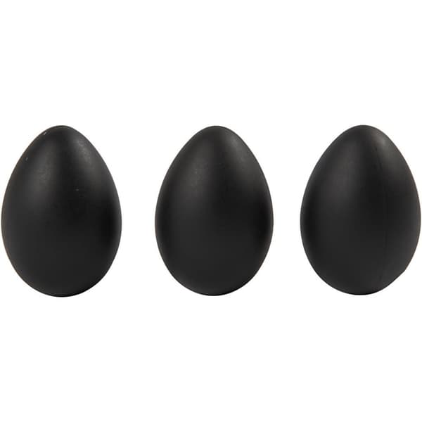 Ägg Svarta 6 cm 12-pack