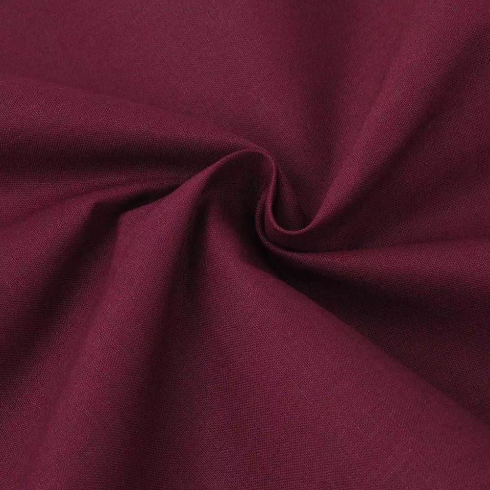 vidaXL bomuldsstof 1 45 x 20 m bordeauxfarvet
