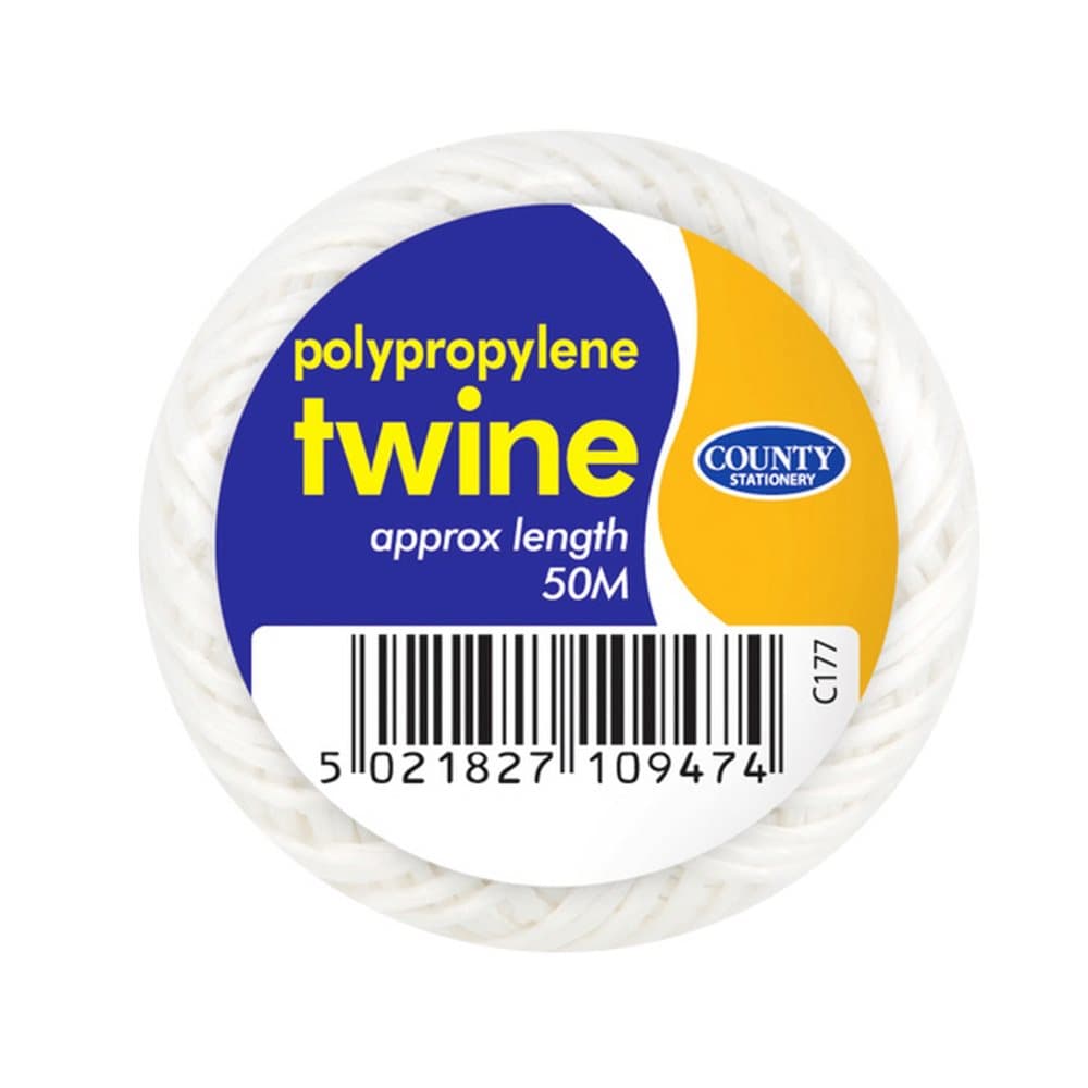 County Stationery Polypropylene String Balls (Pack Of 10)