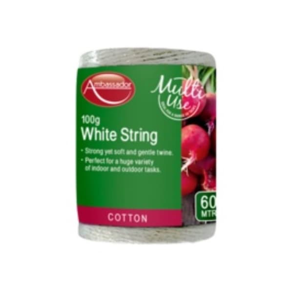 Ambassador Multi-Use Cotton String White 55m
