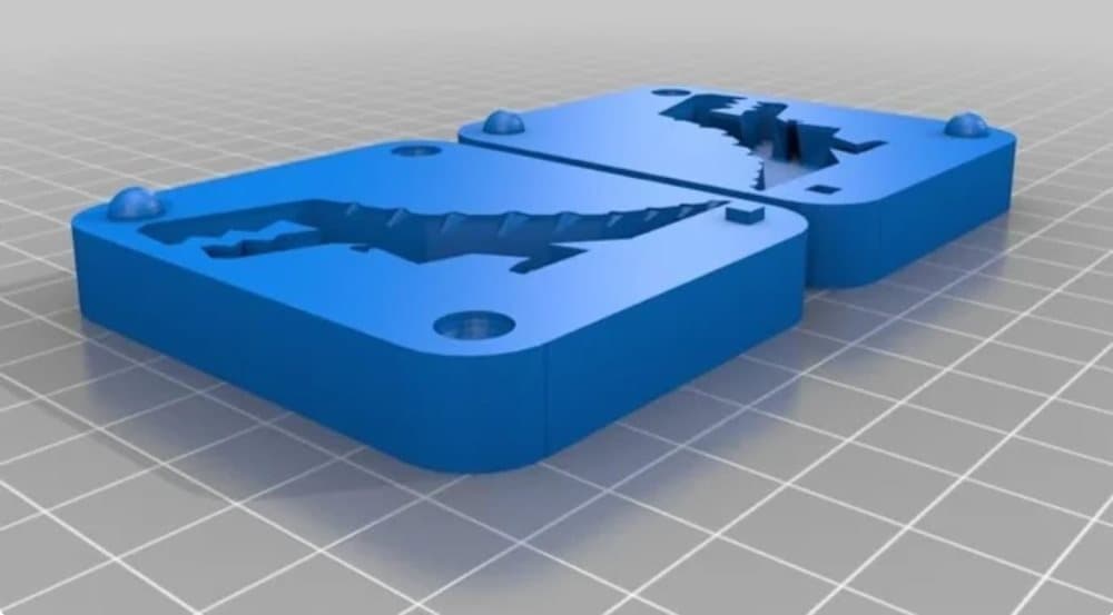 Large, Mold / Shape for T-Rex (Double Shape) Green