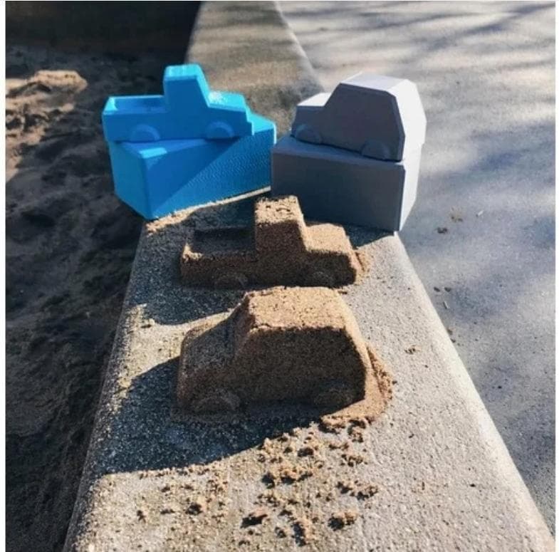 Størrelse XXL, bilform til støbning af beton, lys, sæbe, bagning