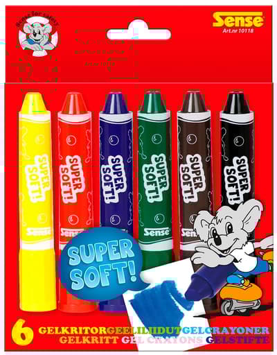 Sense Gel crayons 6-pack