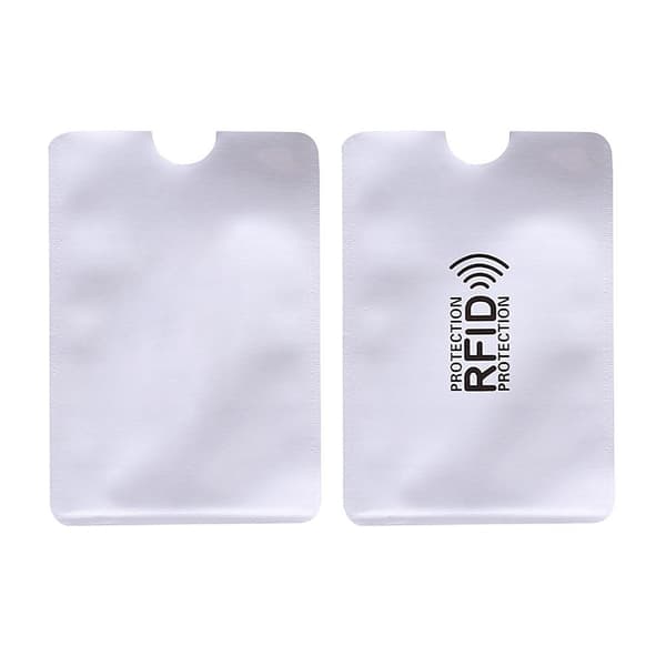 3-pack RFID-ficka / RFID-skydd för kreditkort i aluminium