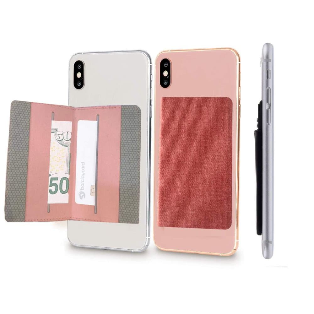 Magnetkortsholder for mobiltelefon - rosa