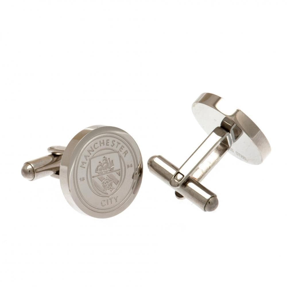 Manchester City FC Stainless Steel Crest Cufflinks