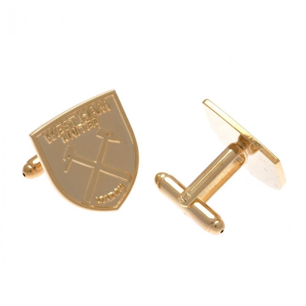 West Ham United FC Gold Plated Crest Cufflinks