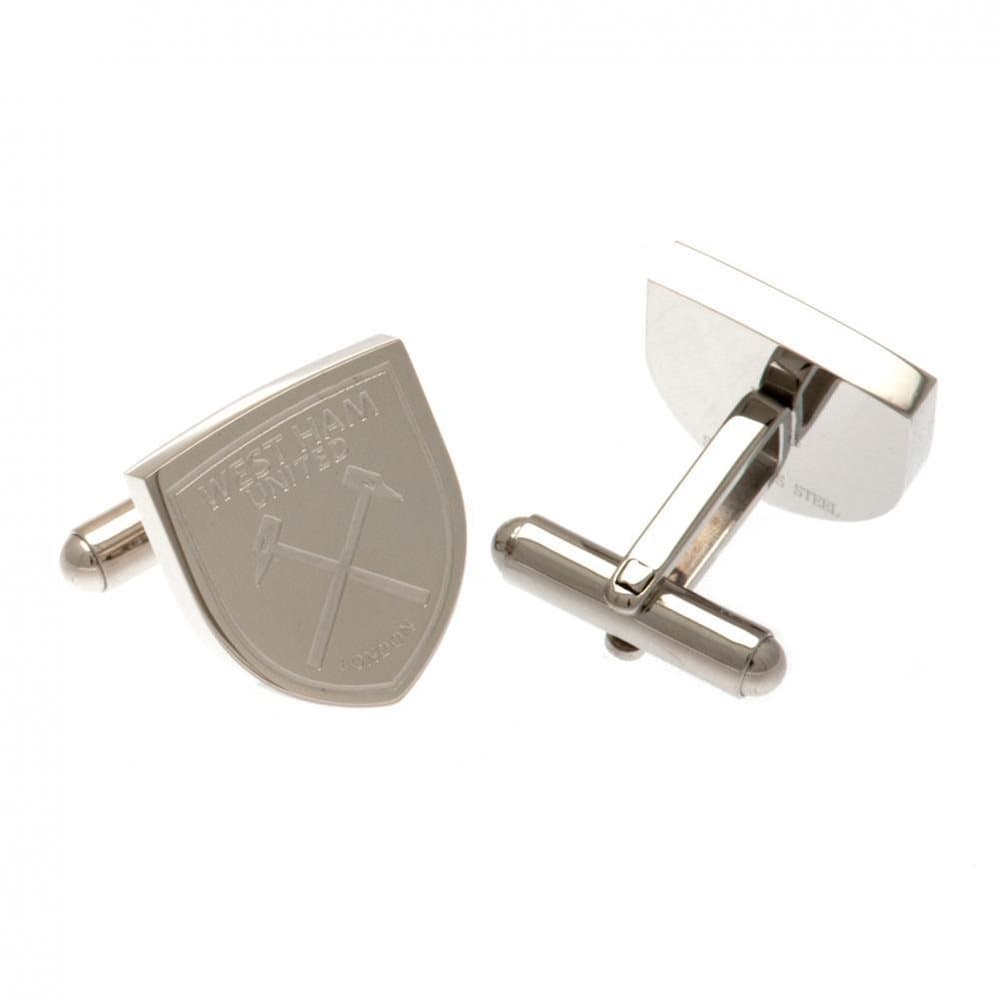 West Ham United FC Stainless Steel Crest Cufflinks