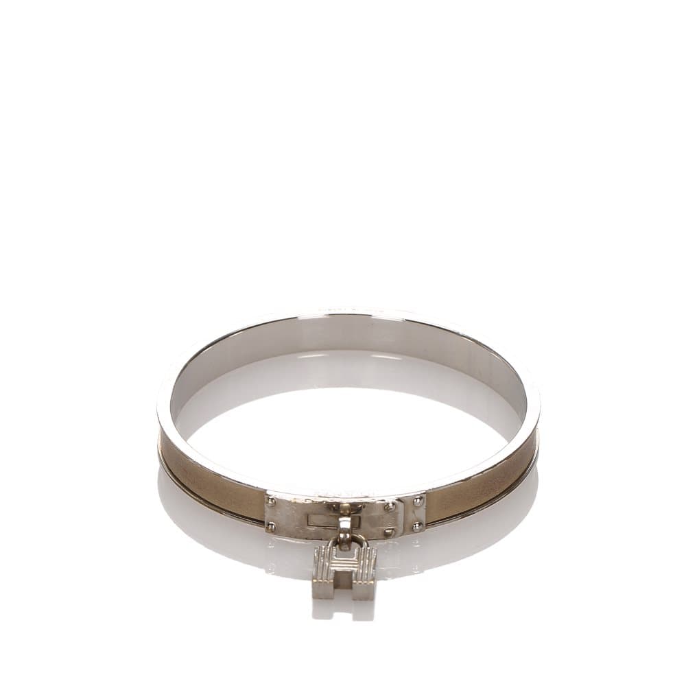 Pre -eid Hermes Kelly H Lock Cadena armbånd sølv