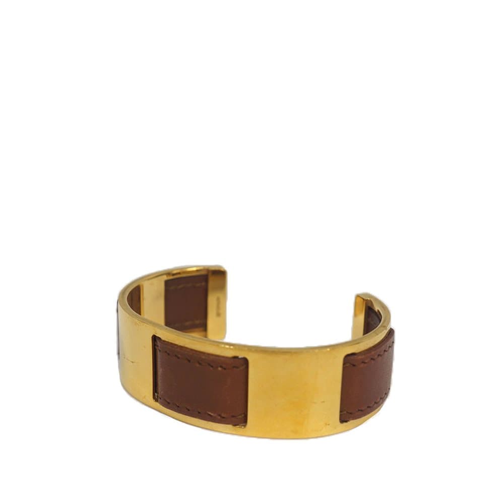 Pre-owned Hermes Leather Bracelet Brown