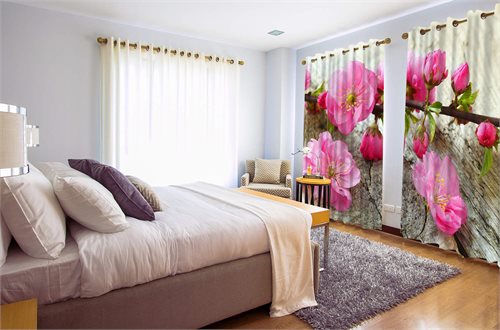 Bild av Dekorativa gardiner Sakura