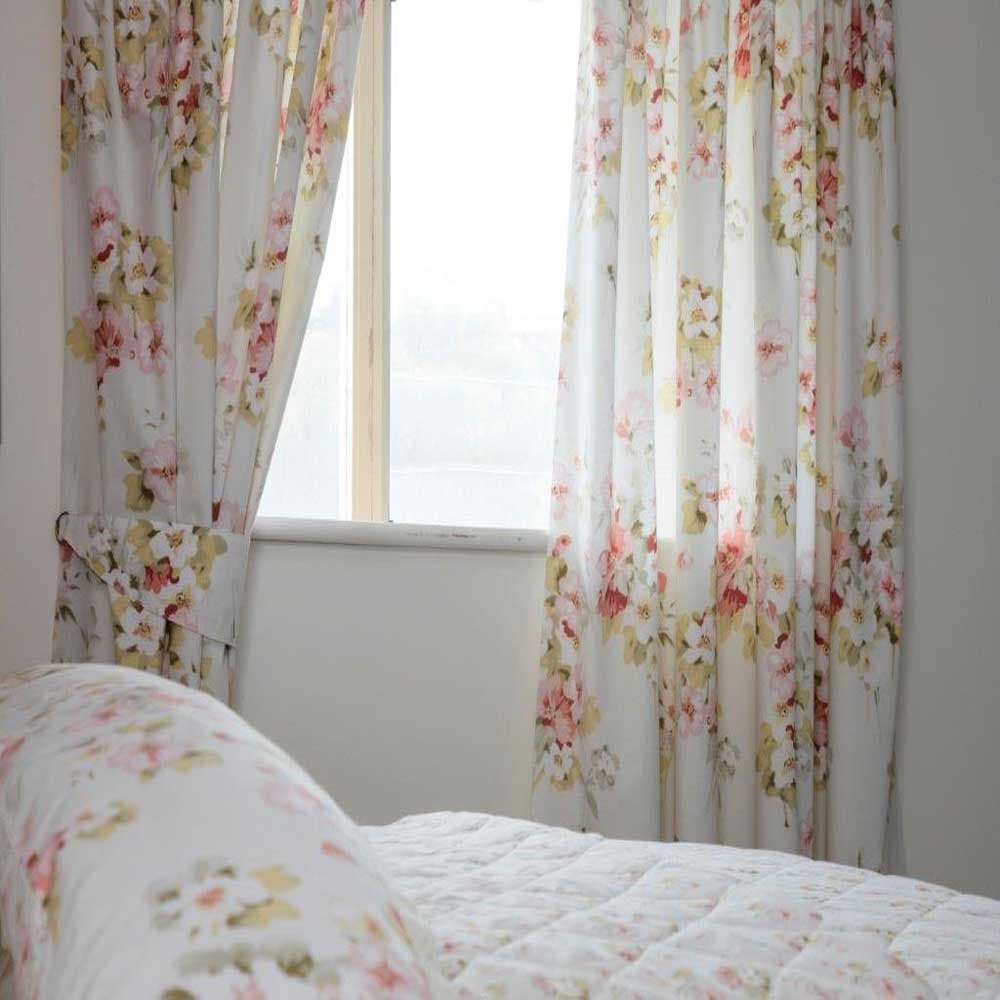 Belledorm Cherry Blossom Lined Curtains