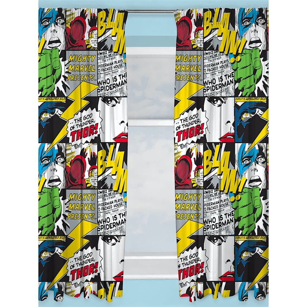 Marvel Comics Scribble Curtains