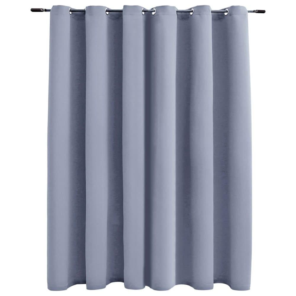 vidaXL Pimennysverho metallirenkailla harmaa 290x245 cm