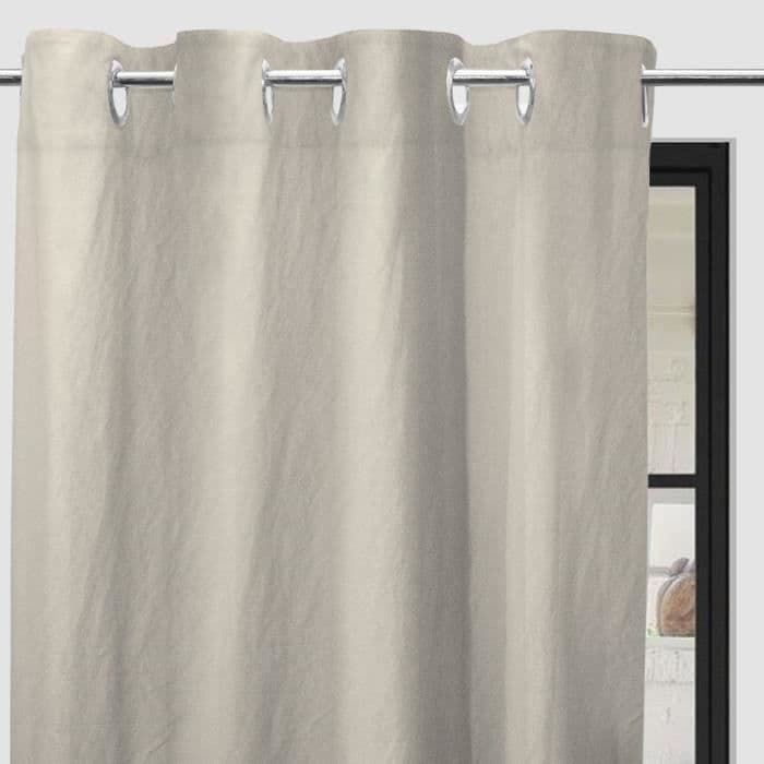 SOLEIL d'OCRE Boheme-holkkiverho - 135 x 250 cm - Ecru