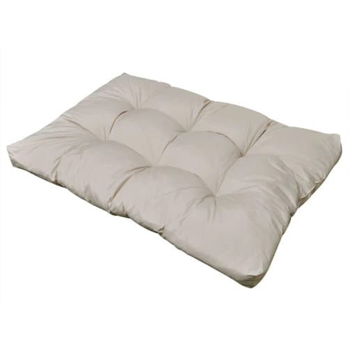 vidaXL Sittdyna 120 x 80 x 10 cm sandvit