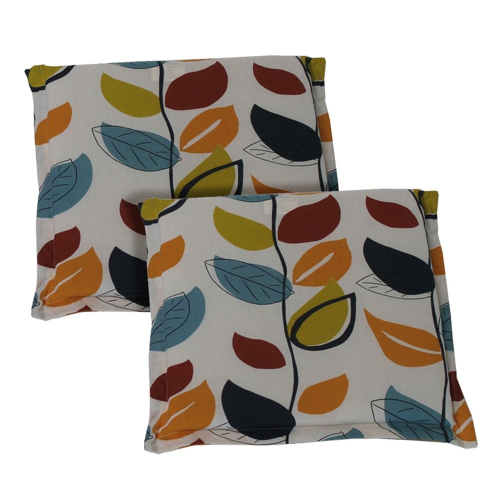 Culcita Valanced Autumn Leaf Seat Cushion (Pack Of 2)