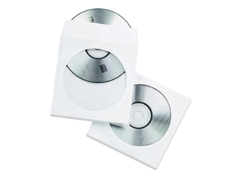 Cd/dvd-konvolut, papir, pakke a 50 stk.
