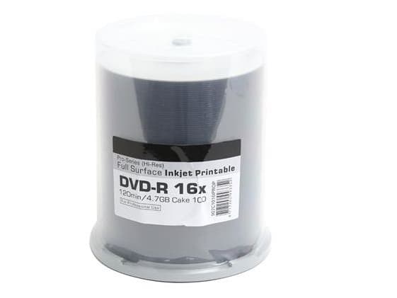 Traxdata DVD-R, 4.7GB, 16X, white, INK-PRINT, 100 pieces (907C1016IPROP)