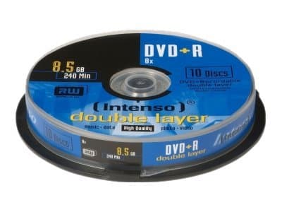 Intenso - 10 x DVD+R DL - 8.5 GB 8x - spindel