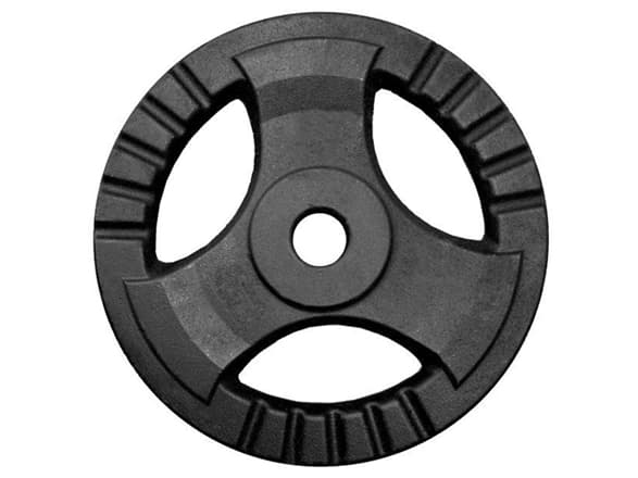 Spokey SINIS DRIVE Weight plate, 15 x 2 cm (hole diameter: 2.85 cm), 1.25 kg, Black, Cast iron