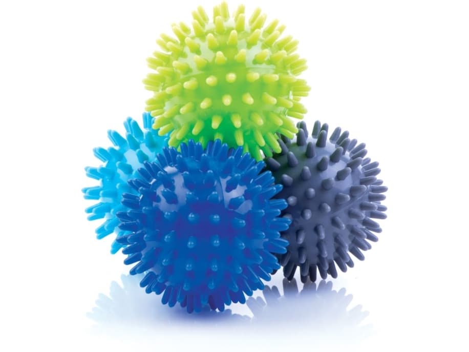 Spokey GRESPI II Set of the relaxation balls, Different hardness levels, 65 mm, 4 pieces, Mixed color