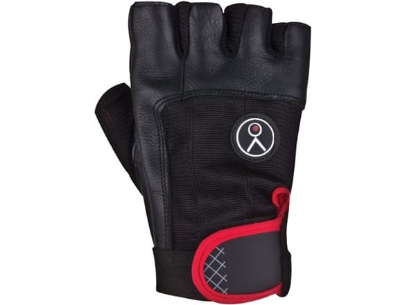Spokey FIKS Fitness gloves, L (22-24 cm), Unisex, Black/red