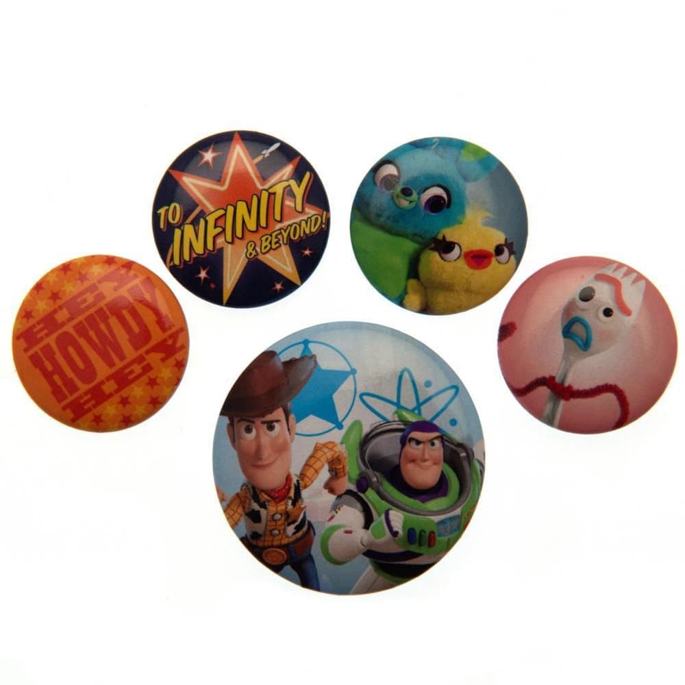 Toy Story 4 Button Badge Set (pack Of 5)