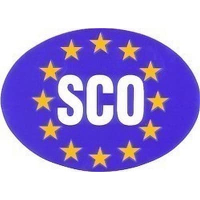 W4 Oval Euro SCO-klistermärke