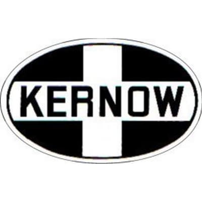 W4 Stort ovalt Kernow-klistermärke
