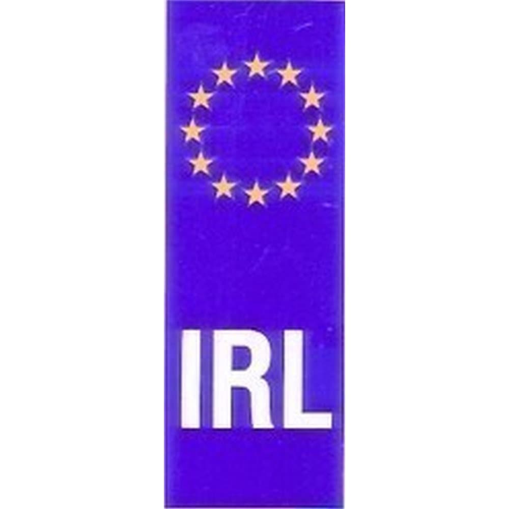 W4 Euro Ireland Upright Plate Sticker