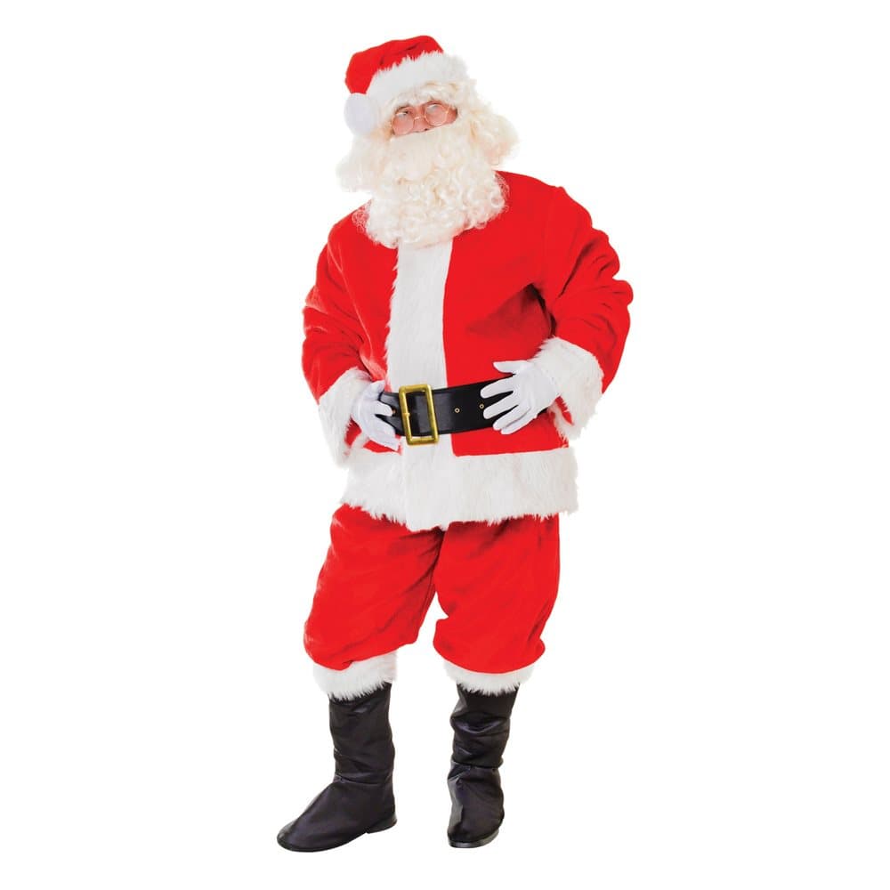 Bristol Novelty Unisex Adults Plush Deluxe Christmas Santa Suit