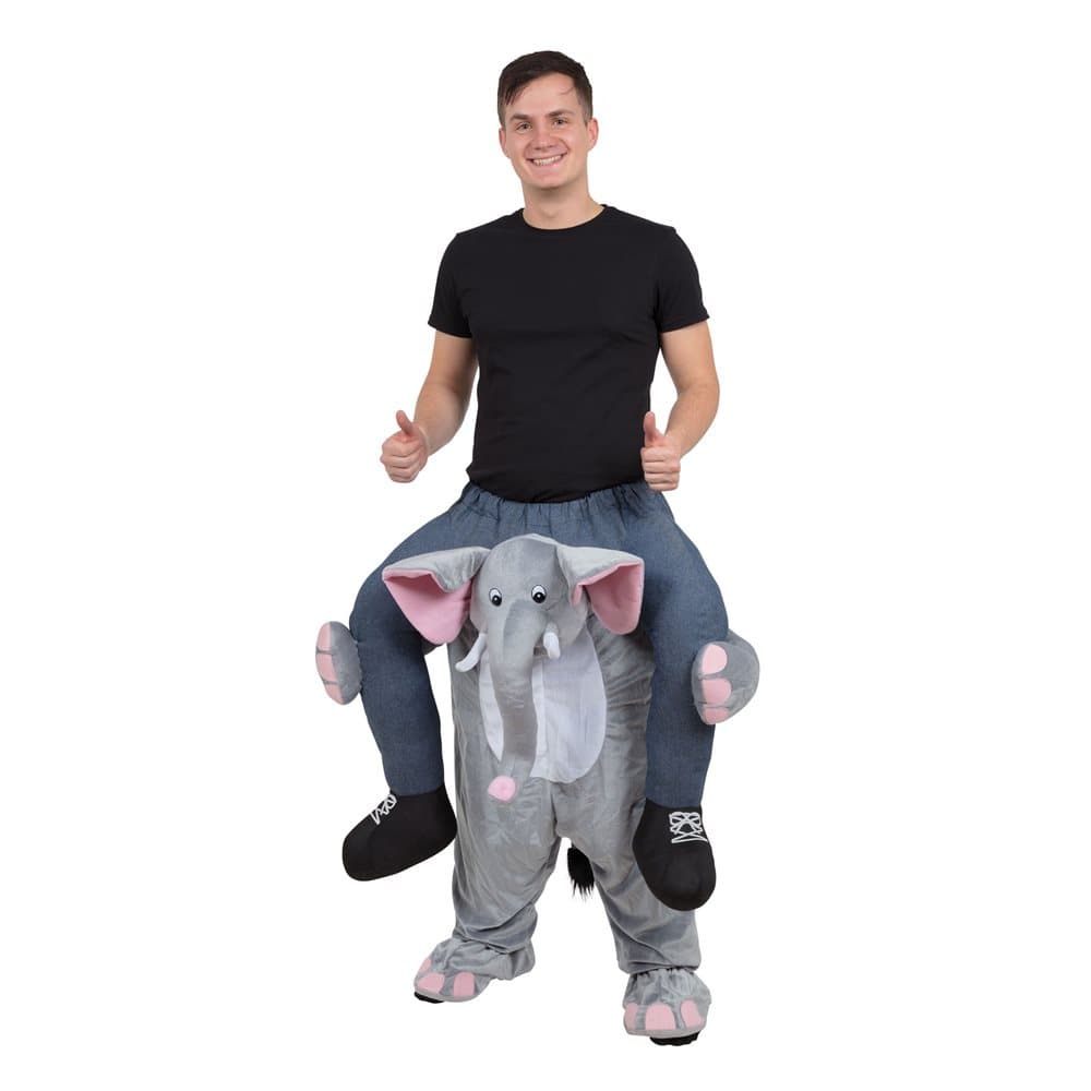 Bristol Novelty Unisex Adults Elephant Piggy Back Costume