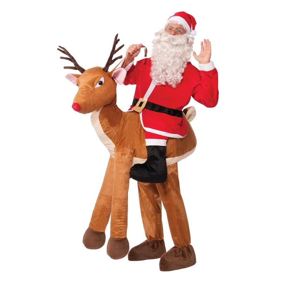 Bristol Novelty Unisex Adults Santa Ride-A-Reindeer Costume