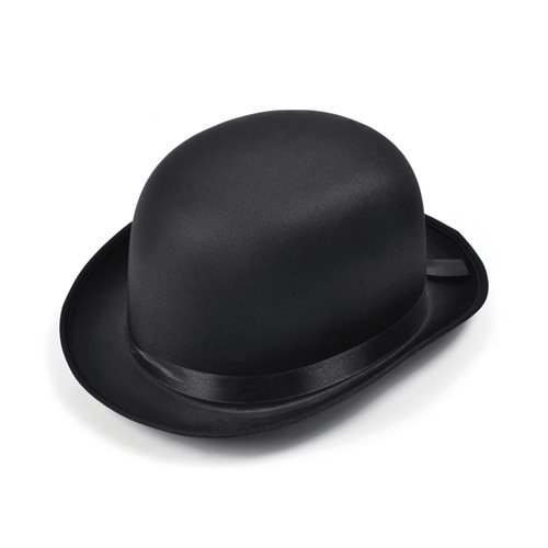 Bild av Bristol Novelty Unisex vuxna svart satin bowler hatt