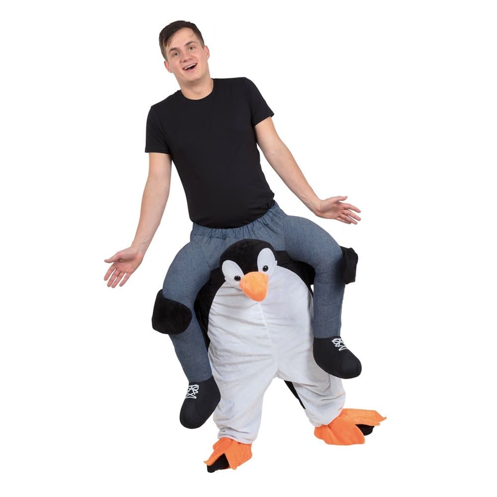 Bristol Novelty Unisex Adults Penguin Piggy Back Costume
