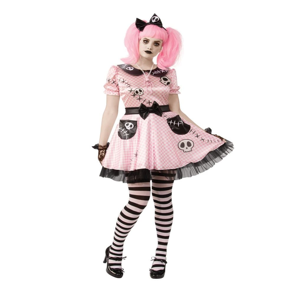 Bristol Novelty Womens/Ladies Pink Skelly Costume