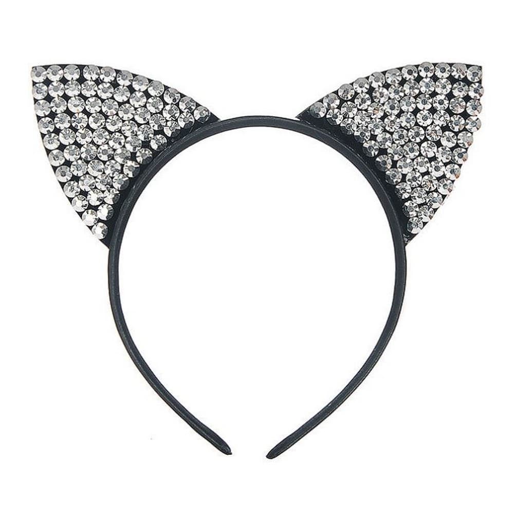 Jewelcity Womens/Ladies Embellished Cat Ears Headband