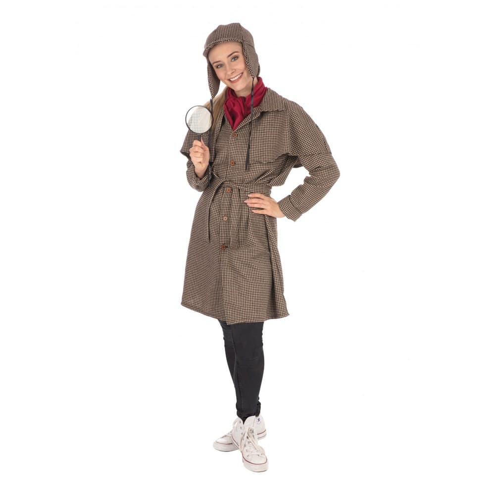 Bristol Novelty Womens/Ladies Long Detective Costume
