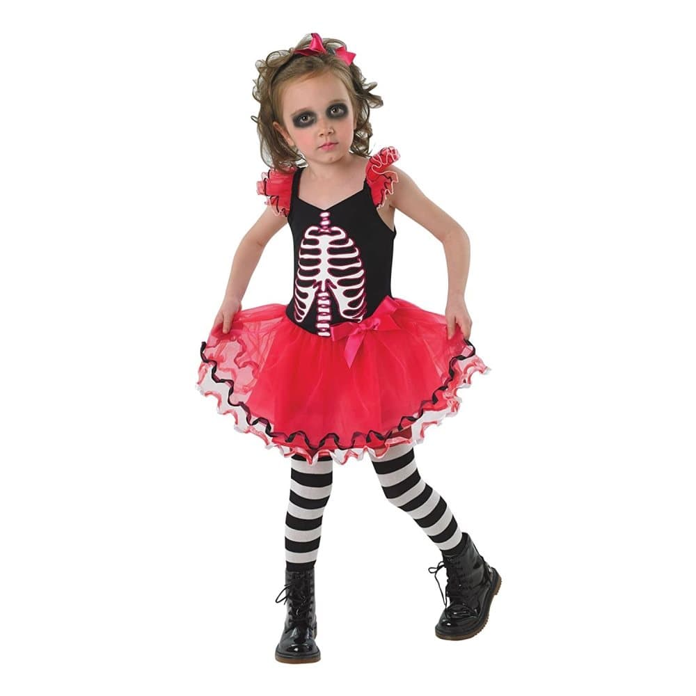 Bristol Novelty Girls Skull Tutu Costume