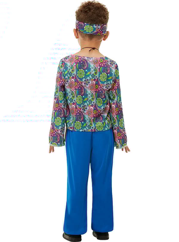 Funidelia | Hippie kostume til drenge ▶ 60'erne, Hippie, Flower power, Årti - Multifarvet