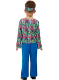 Miniatyrbillede 2 af 6: Funidelia | Hippie kostume til drenge ▶ 60'erne, Hippie, Flower power, Årti - Multifarvet