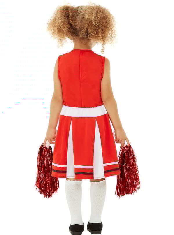 Funidelia | Cheerleader -asu tytöille ▶ Cheerleader, Amerikkalainen jalkapallo, Lukio, Ammatit - Punainen