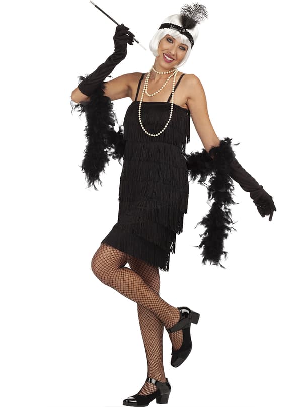 Funidelia | 20 tals kläder för dam ▶ 20 tals, Cabaret, Gangster, Decennier - Svart